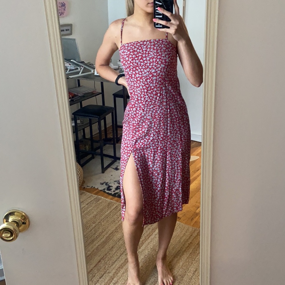 Motel Rocks Slit Midi Dress